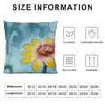 thumbnail image 5 of SHANXI Throw Pillow Covers Chinese Ink Painting Flower Lotus Print Cushion Cover Soft Pillow Cases for Home Sofa Bed Chair Car Office Decorative 22x22in, 5 of 5