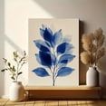 thumbnail image 6 of Blue Leaf Skeleton Cyanotype Canvas Print, Suitable for Living Room, Bedroom, Office, Hallway, Bathroom, 6 of 8