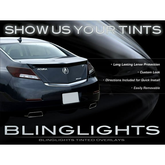 For 2009-2013 Acura TL Tint Smoke Tail Lamps Lights Overlays Kit Protection Film