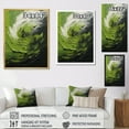 thumbnail image 4 of Designart "Dreamy Green Serene Spiral I" Abstract Spirals Wall Art Prints, 4 of 7
