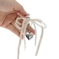 thumbnail image 4 of Unique Bargains 1 Pc Handbag Charms Keychains Ribbon Bow Heart Bag Accessories Champagne, 4 of 5