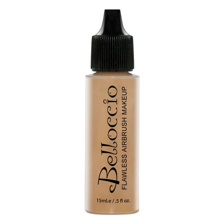 Belloccio Airbrush Makeup HONEY BEIGE SHADE FOUNDATION Flawless Face (Best Rated Airbrush Makeup)