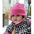 thumbnail image 2 of N'Ice Caps Little Girls Toddler Baby Soft Sherpa Lined Fleece Kids Hat Mitten Set - Pink, 2 of 8
