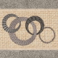 thumbnail image 3 of Authentic Hotel and Spa  Turkish Cotton Circles Embroidered Dark Grey 4-piece Washcloth Set, 3 of 3