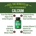 thumbnail image 2 of Plant Based Calcium - Red Marine Algae Calcium Supplement with Vitamin C, D3, K, Magnesium, and Whole Food Vegetable Blend. Vegan Capsules for Bones and Joints. 120 Pills, Tablets, 2 of 7