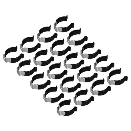 

Uxcell T10 U Clips Holder Bracket for LED Light Bulb Mounting Bracket Fluorescent Tube Holder Clamps Black 20 Pack