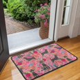 thumbnail image 2 of Chihuahua and Flower Florals Door Rugs,Washable Non Slip Door Mats Indoor,Decorative Door Mats,Entry Mat Indoor for Entrance,Bedroom,Kitchen,Bathroom,30"x17", 2 of 6