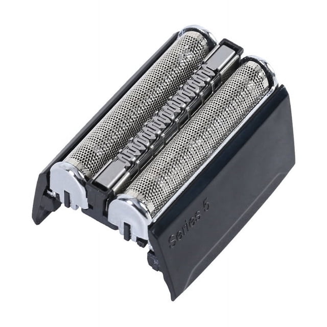 Adecuado para afeitadora eléctrica Braun serie 5 52B Conjunto de película de malla Cabezal de corte completo Malla de cuchilla de metal plateada