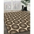 thumbnail image 3 of Ahgly Company Machine Washable Indoor Rectangle Transitional Black Brown Area Rugs, 7' x 10', 3 of 7