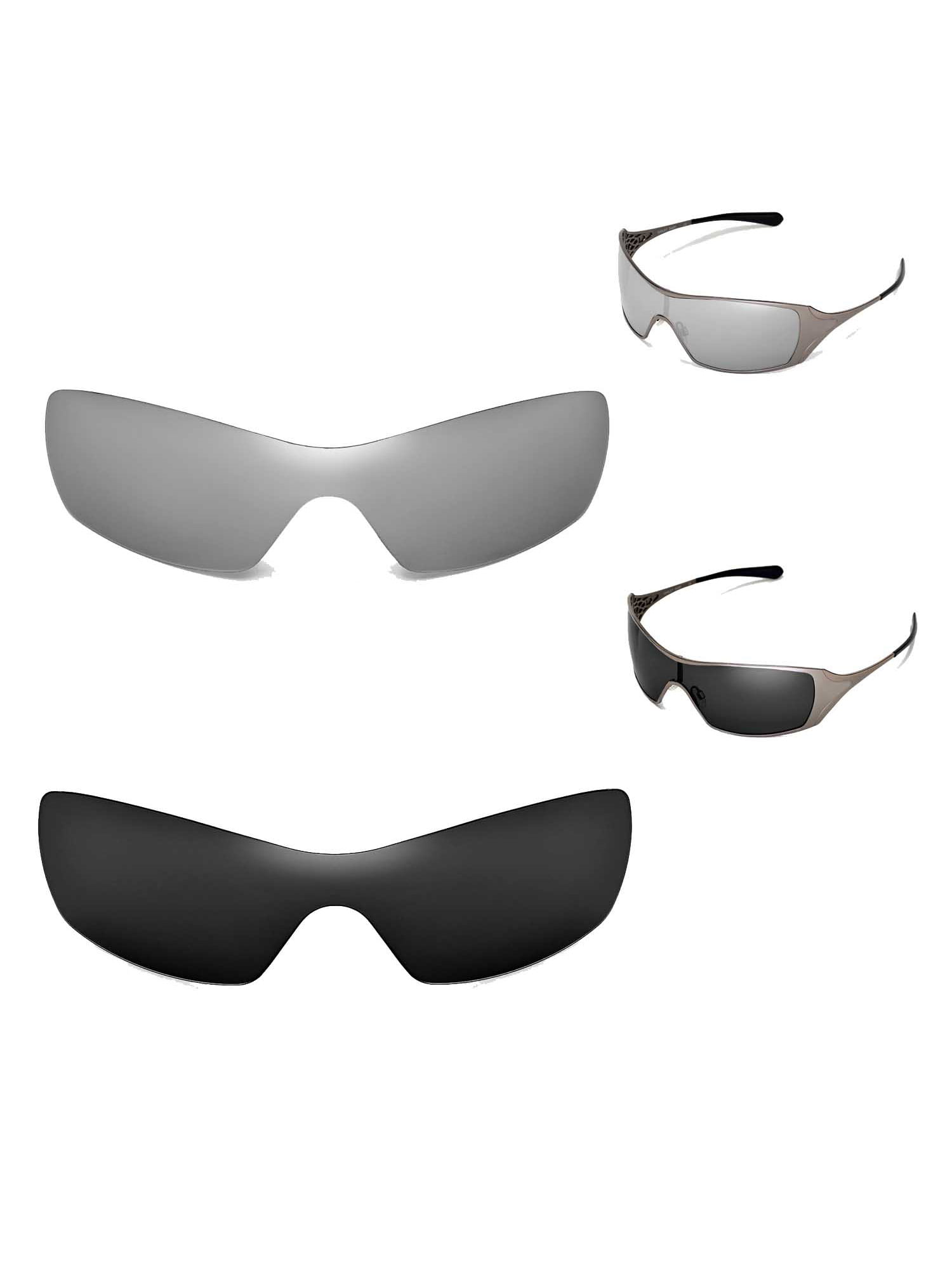 Walleva Polarized Titanium + Black Replacement Lenses For Dart Sunglasses -