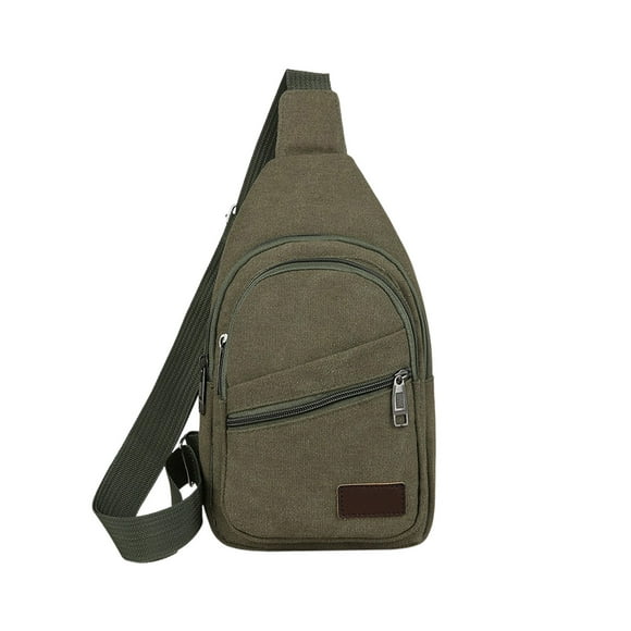 Canvas Sling Bag Crossbody Backpack Shoulder Casual Rucksack for Men Women