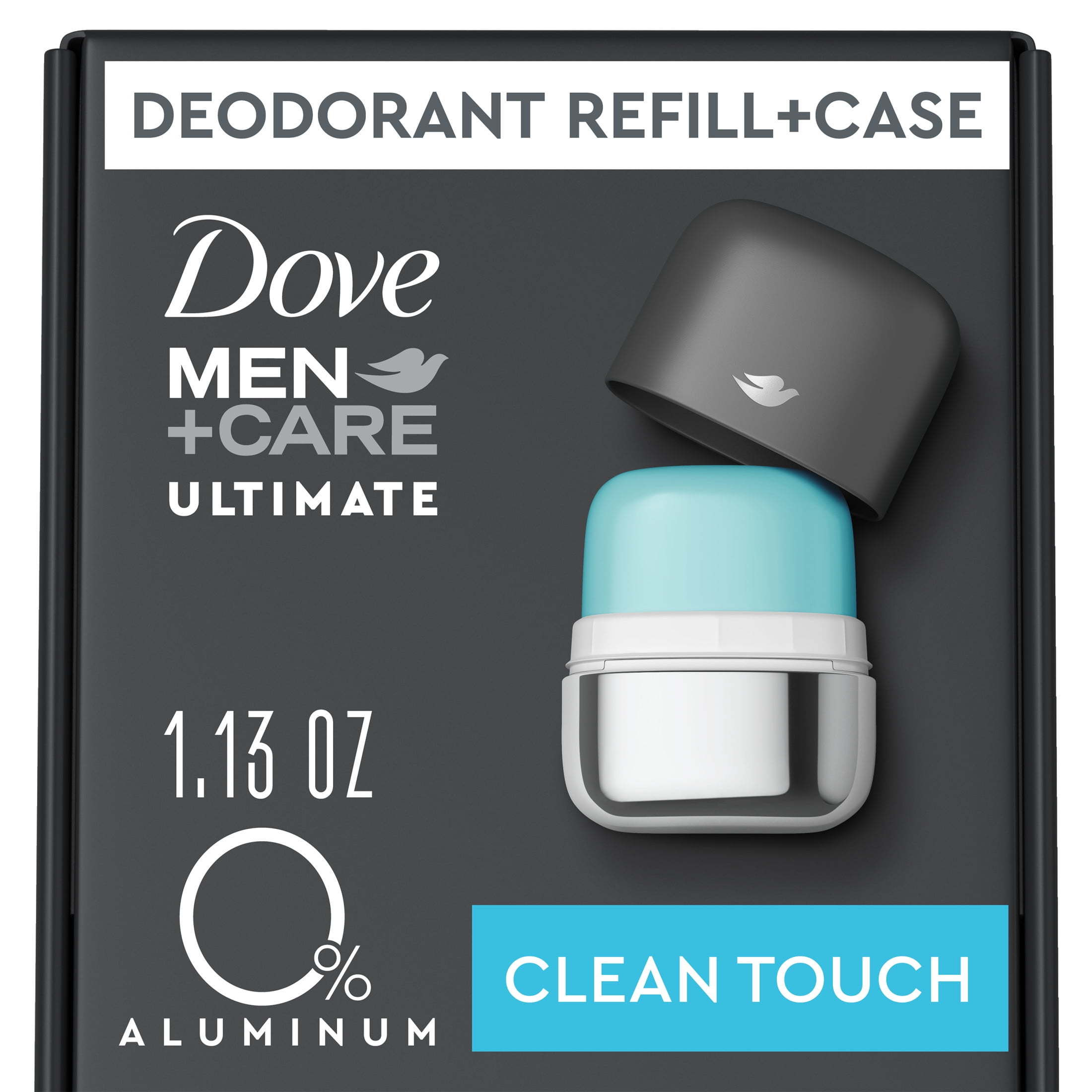 Dove Men+Care Ultimate Refillable Deodorant Kit Clean Touch, 1.13 oz