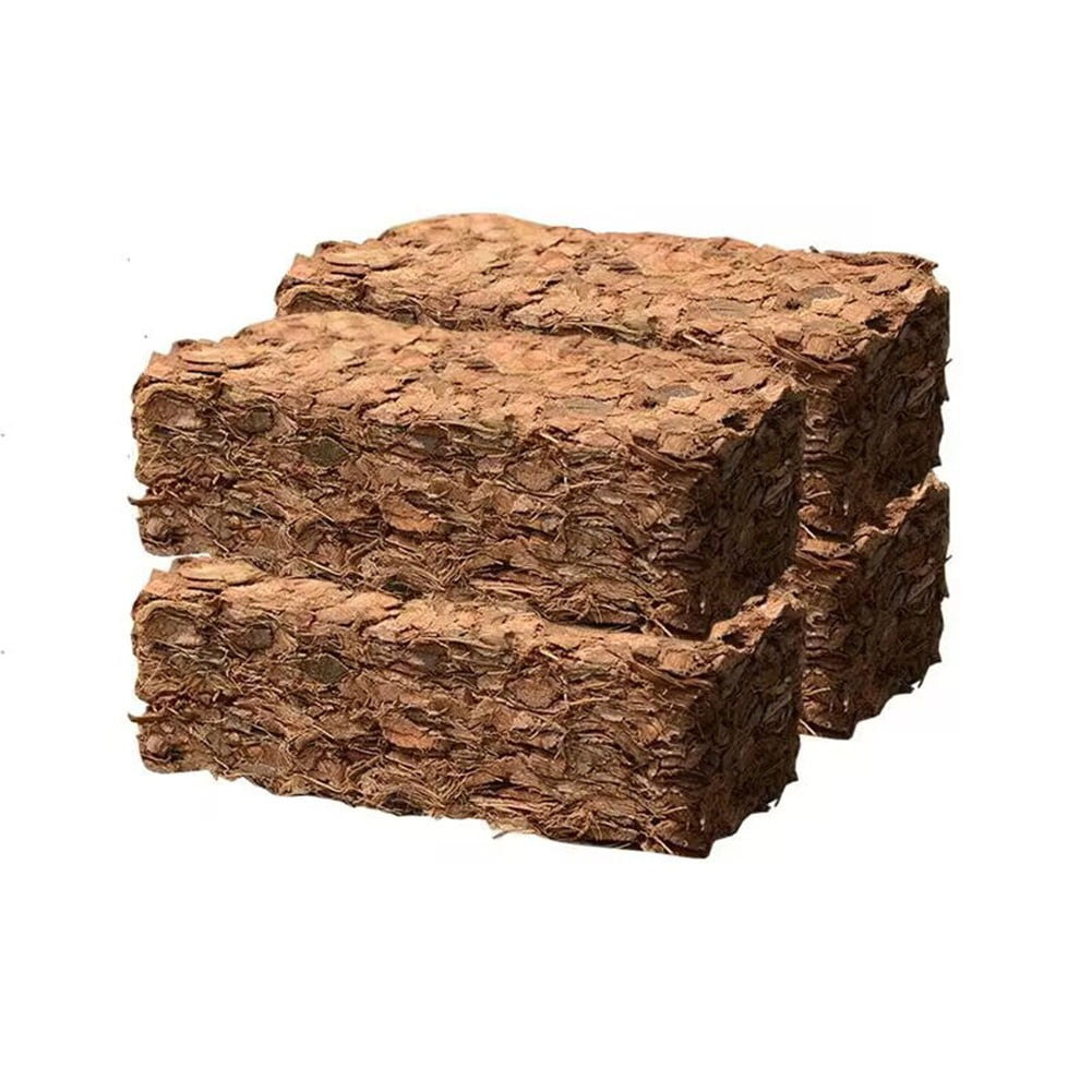 Coconut Shell Brick Chips 500g for Sustainable Reptile Bedding and Plant Use