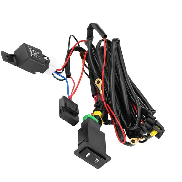 ON-OFF Spot Light Switch, LED Switch Wiring Relay On/Off Switch Wiring Wiring Harness, For Car