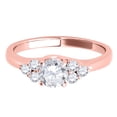 thumbnail image 5 of AoneJewelry 1/2 Carat Diamond Seven Stone Engagement Wedding Ring In 10K Rose Gold, 5 of 5