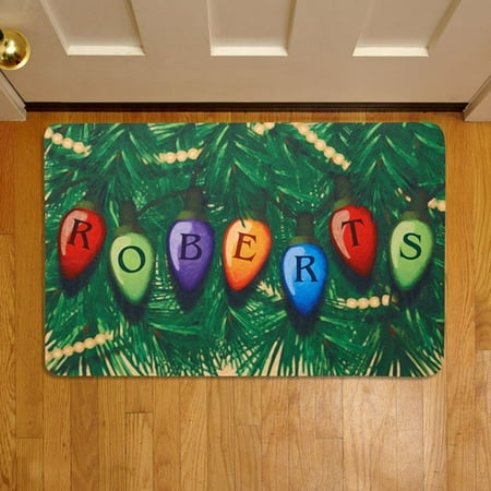 personalized christmas lights 17 quot x 27 quot doormat walmart com personalized christmas lights 17 quot x 27 quot doormat walmart com