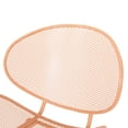 thumbnail image 4 of Hamdan Outdoor Modern 2 Seater Iron Chat Set, Matte Orange, 4 of 10
