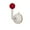 Red, variant on Round Dopamine Hook, Plastic Dipped Clip Traceless Windproof, Rotatable Clothespin for Laundry and Home(Black)