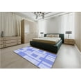 thumbnail image 5 of Ahgly Company Machine Washable Indoor Square Transitional Sky Blue Area Rugs, 3' Square, 5 of 7
