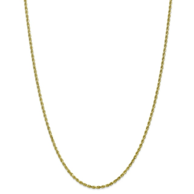 Leslie's 10K 2.5mm Diamond-Cut Rope Chain (Weight: 12.57 Grams, Length: 30 Inches)