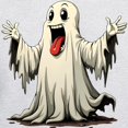 thumbnail image 3 of CafePress - Ghost With A Funny Face - Pullover Hoodie, Hooded Sweatshirt, 3 of 3