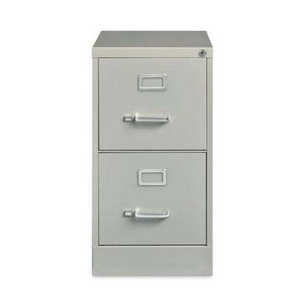 Alera Two-Drawer Economy Vertical File, Letter-Size File Drawers, 15" x 22" x 28.37", Light Gray