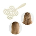 thumbnail image 6 of Unique Bargains 1 Pc Solid Four-leaf Clovers Hollow Comb Hair Brush Beige ABS, 6 of 6