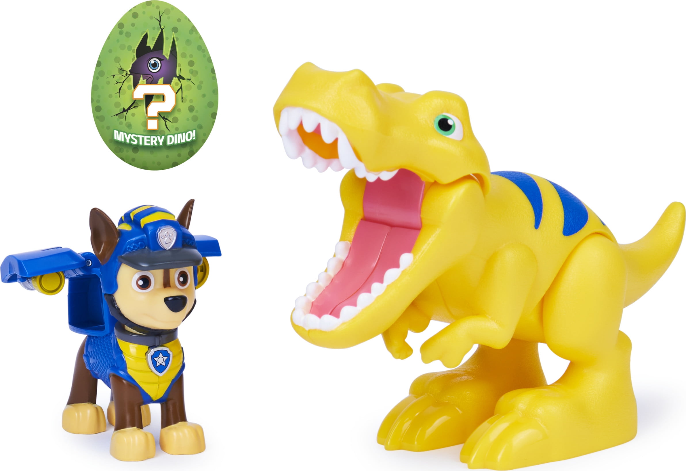PAW Patrol, Dino Rescue Marshall and Dinosaur Action Figure Set 