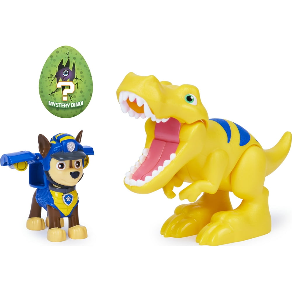 PAW Patrol, Dino Rescue Chase and Dinosaur Action Figure Set, for Kids