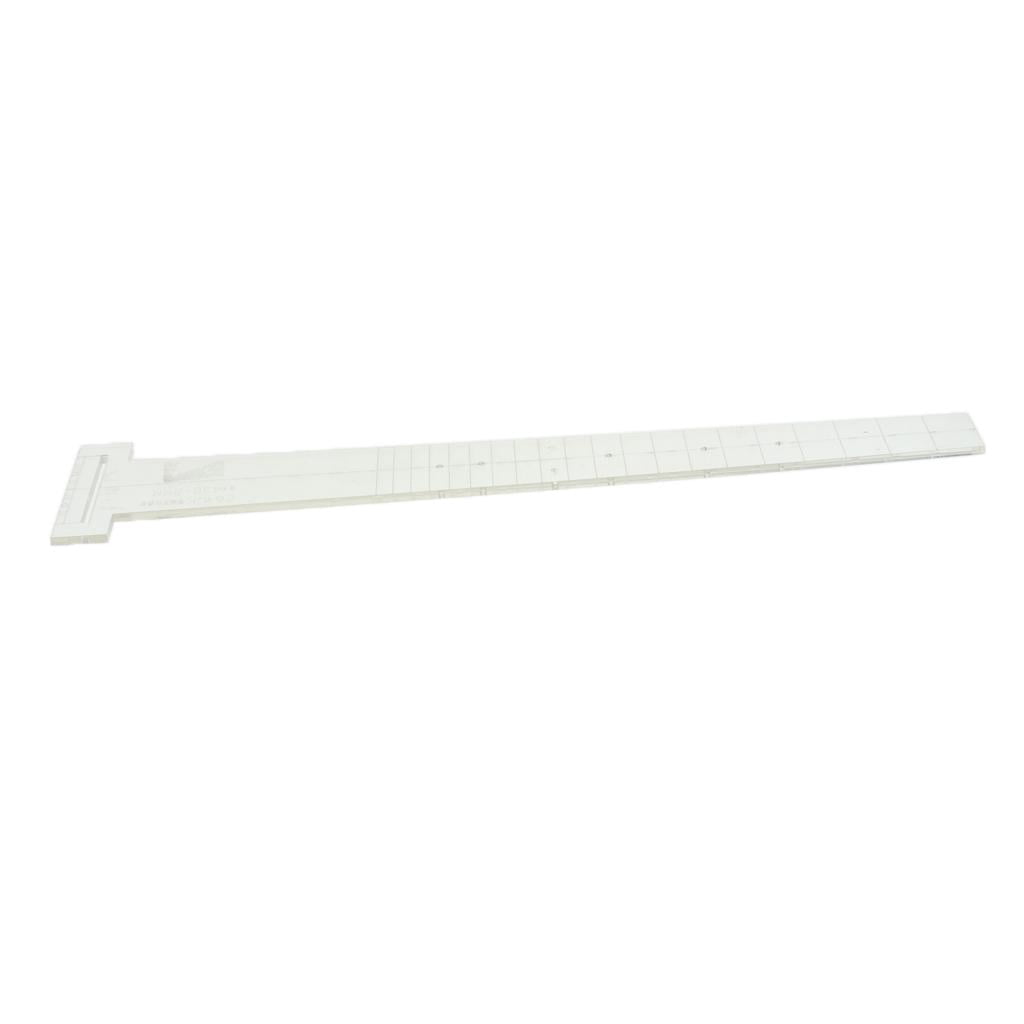 LeeQinersw Luthier Jig Strings Ruler Transparent Wire Precision Fret Replacement Part for 18 inches