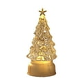 thumbnail image 2 of Christmas Tree Light Up, Acrylic Christmas Tree with LED Lights, Christma Tree Snow Globe Tabletop Decor for Xmas Decoration Indoor Home Party Supplies, 2 of 8