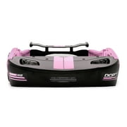 Delta Children Turbo Race Car Twin Bed, Pink