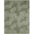 thumbnail image 5 of Nourison Garden Oasis Indoor/Outdoor Green Ivory 9' x 12' Area Rug (9x12), 5 of 9