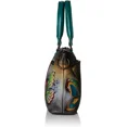 thumbnail image 3 of Anna by Anuschka Hand Painted Women’s Genuine Leather Small Satchel - Top Zip, Front pocket with Magnetic Button, Default Rope Handle and Detachable Adjustable Handle, 3 of 6