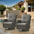 thumbnail image 2 of POCASSY Outdoor Deep Seat Cushion Set, 25 x 21.65, Water Repellant, Fade Resistant, Deep Seat Bottom and Back Cushion for Chair, Sofa, and Couch, Gray, 2 of 7