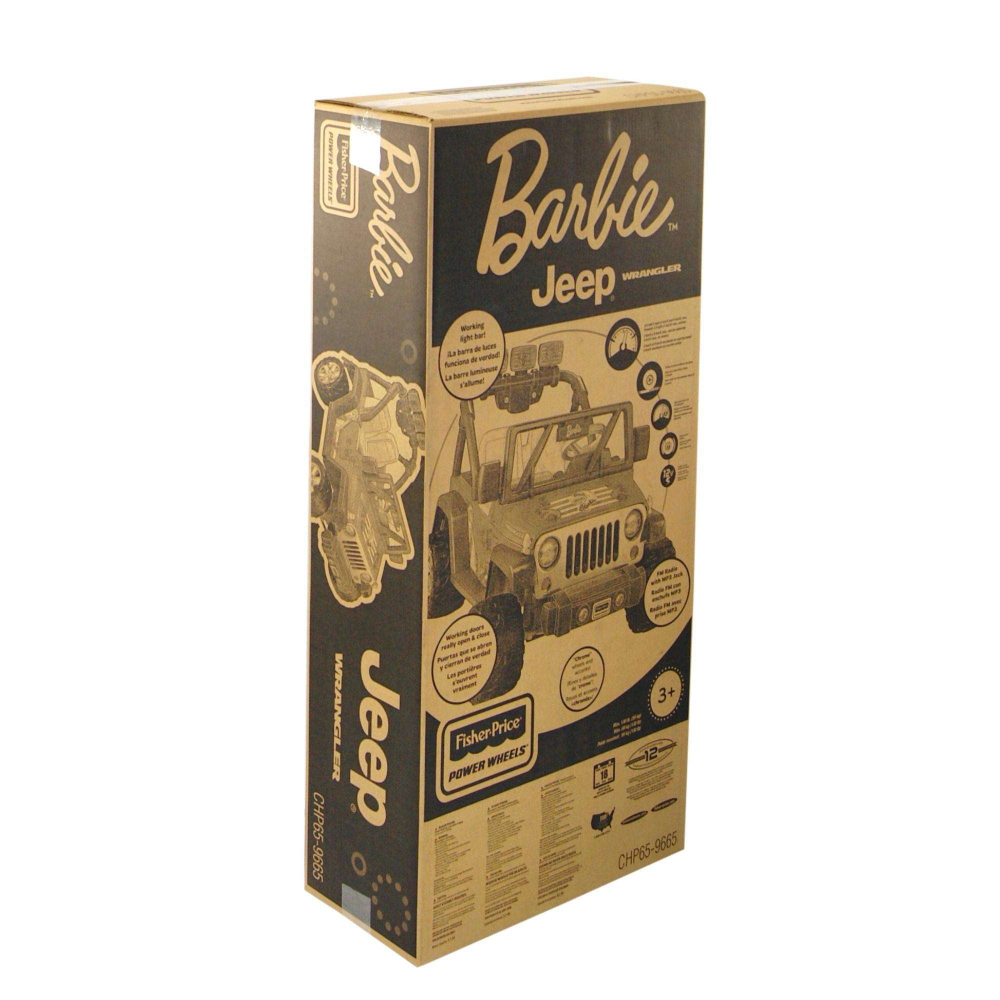 power wheels barbie deluxe jeep wrangler