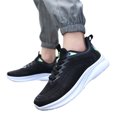 thumbnail image 3 of Sngxgn Mens Lace-Up Lightweight Casual Walking Shoes Fashion Sneakers Walking Shoes(Black,44), 3 of 8