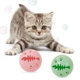 thumbnail image 3 of Fairnull Cat Ball Toy Hollow Out Replaceable Detachable Fish Bone Bell Ball Indoor Kitten Teaser Sound Toy for Entertainment, 3 of 10