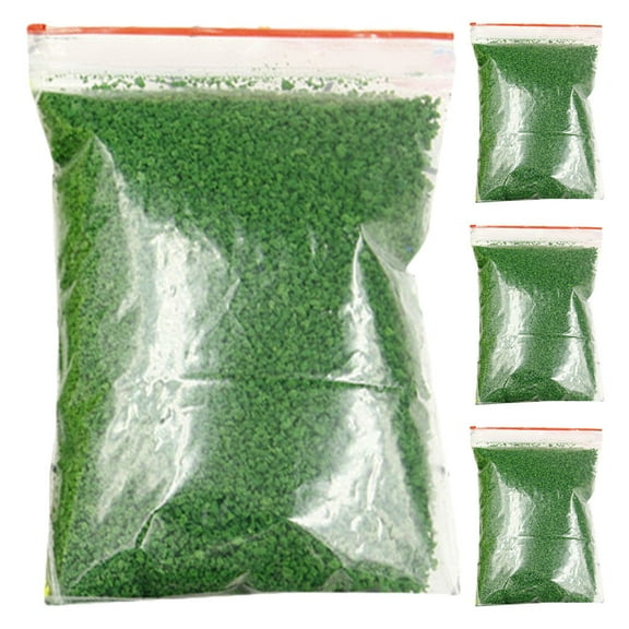 Raindrops Model Train Scenery Green Sponge Tree Powder for DIY Projects 4Packs