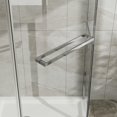 thumbnail image 3 of Kadyn Shower Glass Door, Shower Doors,Shower Door 36" x 72" Corner Shower Enclosure with Clear SGCC Tempered Glass Pivot Shower Door in Chrome Finish, 3 of 6
