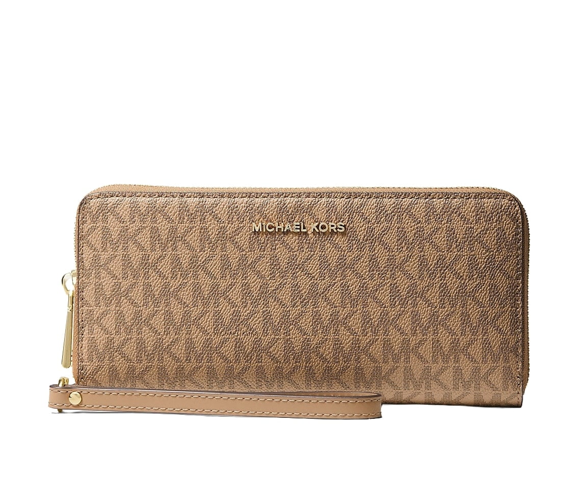 Michael Kors Jet Set Travel Large Logo Quarter-Zip Wallet Michael Kors Jet Set Travel Large Logo Quarter-Zip Wallet