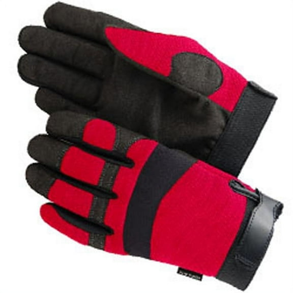 Synthetic Leather w/Neoprene Knuckle Gloves, XL (Pack of 12 pairs)