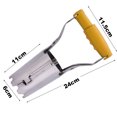 thumbnail image 2 of Stainless Steel Bulb Planter Tool for Planting Bulbs - Stainless Steel & Wood Carved Handle, 2 of 5