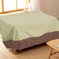 thumbnail image 3 of Waterproof Chair Cover Furniture Dustproof Foldable Covers Bench Adjustable Drawstring Protector Organizer Outdoor Lawn Beige + coffee, 3 of 6