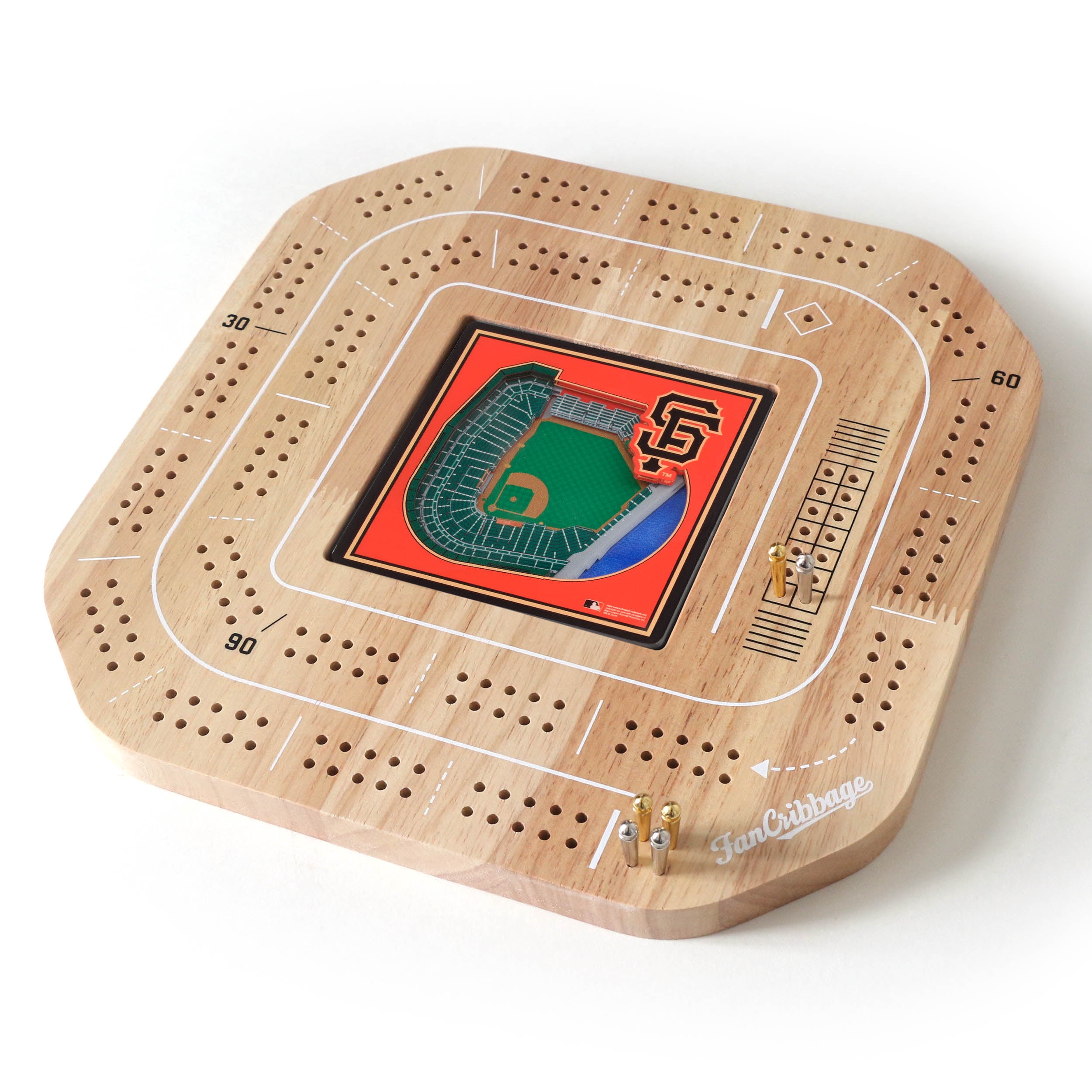 YouTheFan MLB San Francisco Giants Stadiumview Cribbage