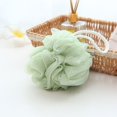 thumbnail image 5 of Bola de baño grande para limpieza, suave y lisa, con forma de flor, para frotar la espalda, de color sólido, 5 of 5