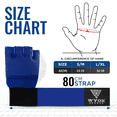 thumbnail image 5 of WYOX Gel Boxing Hand Wraps Inner Gloves for Men & Women –Padded Quick Wraps with 80cm/31in Wrist Straps for Muay Thai, MMA, Kickboxing, & Martial Arts – Breathable Fingerless Workout Gloves, 5 of 9