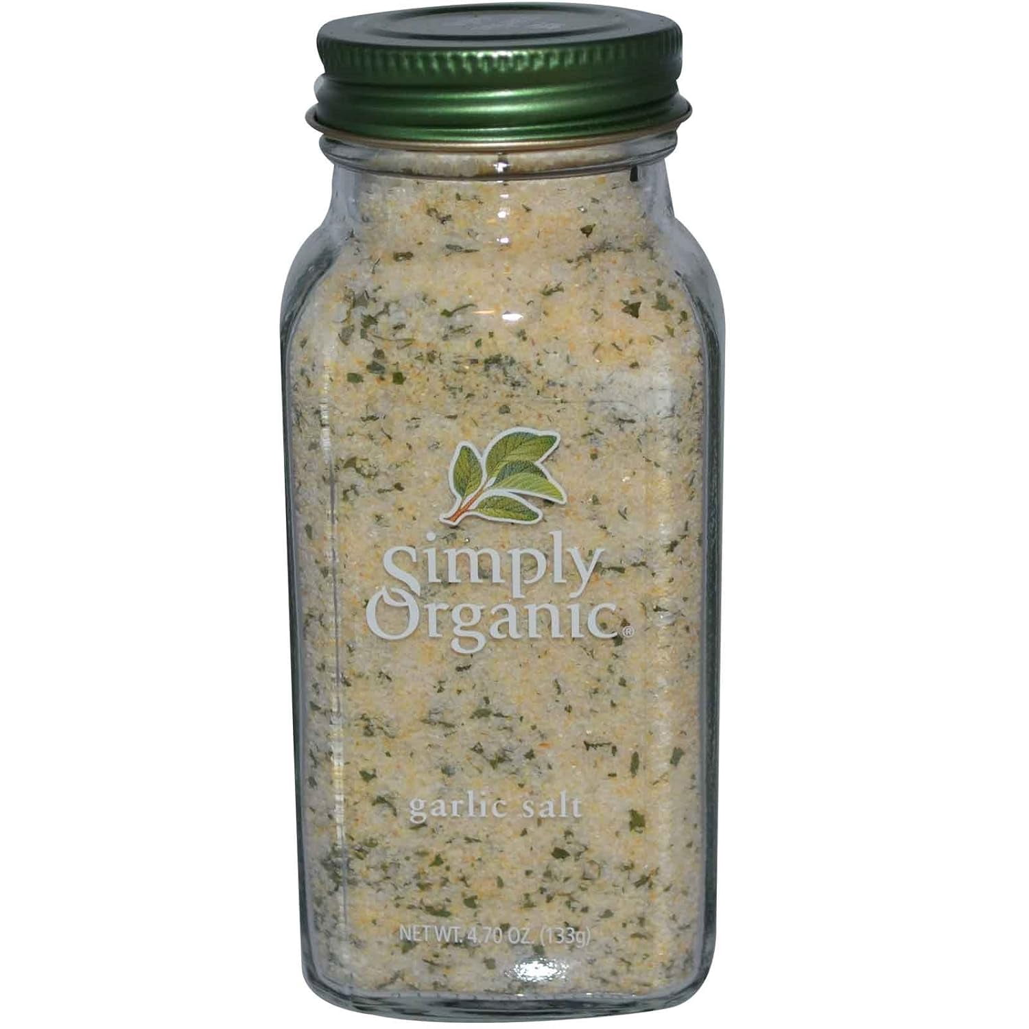 Simply Organic Garlic Salt Certified USDA Organic, Kosher 4.7oz (4 Pack)