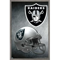 NFL Las Vegas Raiders – Helmet 20 Wall Poster, 14.725" x 22.375", Framed