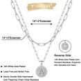 thumbnail image 5 of CUKIXA Gold Initial Necklaces for Women, 14K Gold Plated Dainty Layering Paperclip Link Chain Necklace Coin Initial Layered Necklaces for Women Personalized Birthday Gifts, 5 of 13